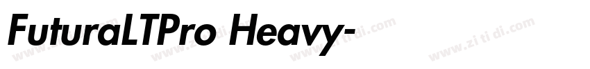 FuturaLTPro Heavy字体转换
